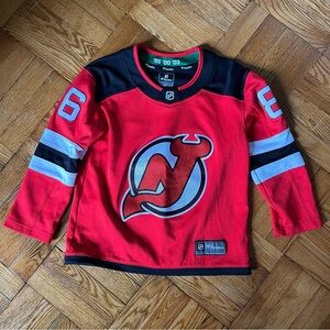 Hughes NJ Devils Hockey Jersey 86 Youth Kids S/M